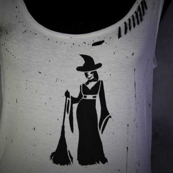 Witch Handmade Distressed Halloween Destroyed Wome - Picture 2 of 4